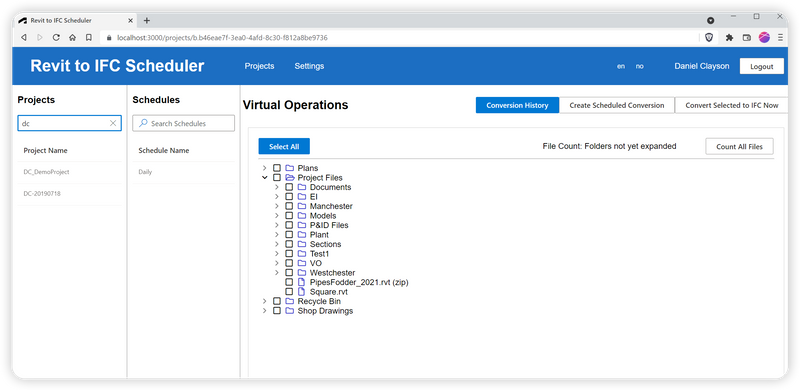 forge revit ifc schedule